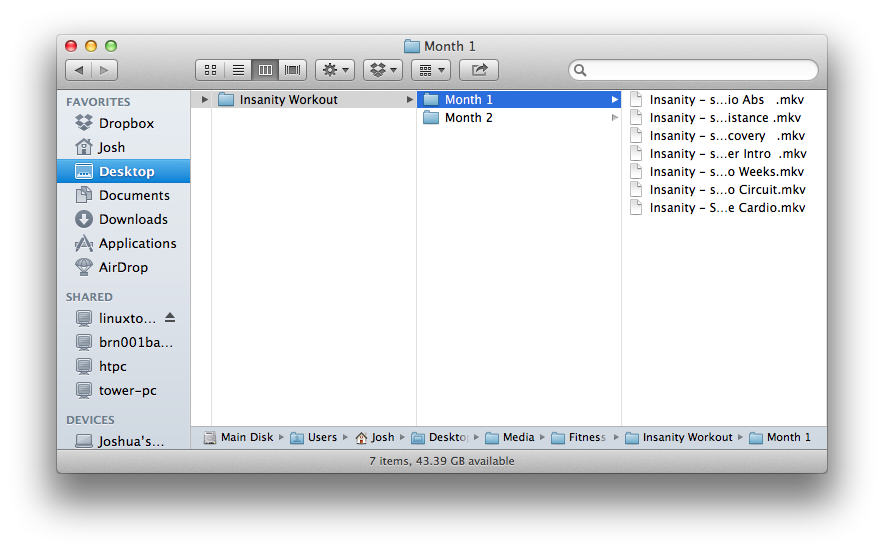 what is a working directory for mac?